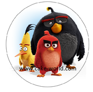 Angry Birds taartprint rond