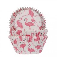 House of Marie Baking Cups Flamingo, pk/50