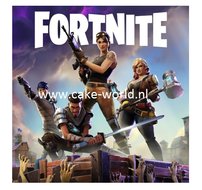 Fortnite taartprint Vierkant