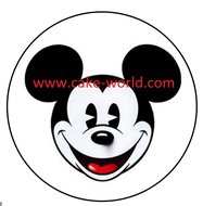 Mickey Mouse 1 taartprint rond