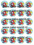 Woezel &amp; Pip 2 Jaar! Cupcake prints,20 st