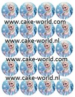 Frozen Elsa Cupcake prints, 20 st.