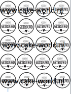 getrouwd Cupcake Print 20st