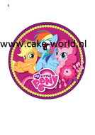 my little pony taartprint  rond