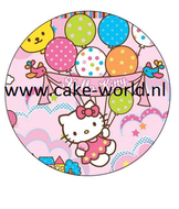  hello kitty taartprint  rond