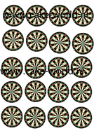 dartbord Cupcake Print 20st