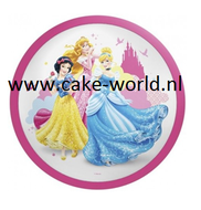 prinsessen 2 taartprint   rond