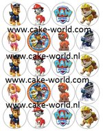 Paw Patrol eetbare print 20 st. 