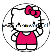  hello kitty 2 taartprint  rond