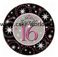 sweet 16  taartprint 2  rond