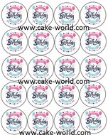 verjaardag Cupcake Print 20st