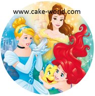 Prinsessen taartprint rond