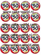 Sarah 50 jaar! Cupcake Print 20st