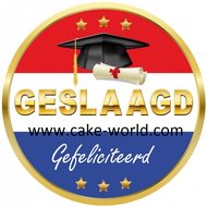 Geslaagd 2 taartprint