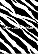 Tas Taartprint Zebra