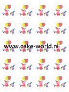 Peppa Pig 1 cupcake print 20st