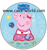 Peppa Pig 2 taartprint rond