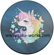 Unicorn 2 taartprint rond