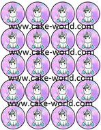 Unicorn cupcake 3 print 20st.