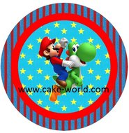 Super Mario Bros Yoshi Taartprint