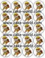 Paw Patrol 5 Cupcake prints, 20st.