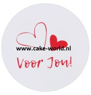 Voor Jou! Taartprint Rond