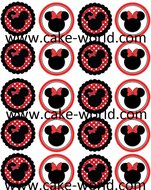 Minnie Mouse cupcakeprint 20st