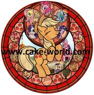 My little pony taartprint rood