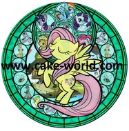 My little pony taartprint groen