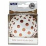 PME Foil Baking Cups Polka Dot Rose Gold 30st.