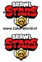 Brawl Stars Logo Taartprint 9,5cm Hoog, 2st. 