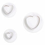 Culpitt Heart Plunger Cutter set, 3st