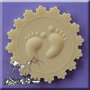 Alphabet Moulds Baby Feet Cupcake Topper