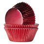 House of Marie Baking Cups Folie Rood/24st