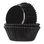 House of Marie Baking Cups Folie Zwart/24st