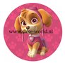 Paw Patrol Skye Taartprint rond 15cm of 20cm