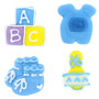 Culpitt Suikerdecoratie ABC Baby Blauw, 12st