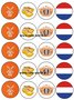 Koningsdag Cupcakeprint 1, 20st.