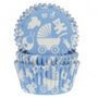 House of Marie Baking Cups Baby Blauw