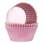 House of Marie Baking Cups Folie Baby Roze 24st