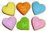 Large Candy Heart Sayings Designer Stencil