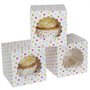 House of Marie Cupcake Box 1 Confetti pk/3