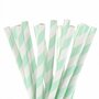 House of Marie Cake Pops Straws, Stripe Mint 20st