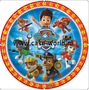 Paw Patrol eetbare print rond 15cm of 20cm