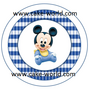 Mickey Mouse taartprint rond
