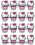 Hello kitty cupcake print 16st