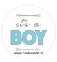 Babyshower Boy taartprint 