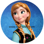 Frozen Anna taartprint 1