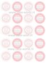 Babyshower Girl 2 cupcake print 20st.