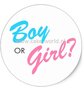 Gender Reveal Boy or Girl? Taart print